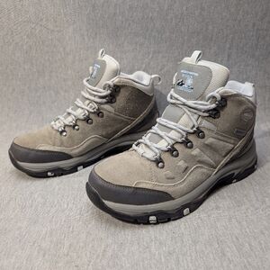 Skechers Trego Hiking Boots Women's 8.5 Gray Waterproof Outdoor Trail
